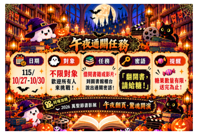 萬聖節快閃｜午夜通關任務  (10/27~10/30)