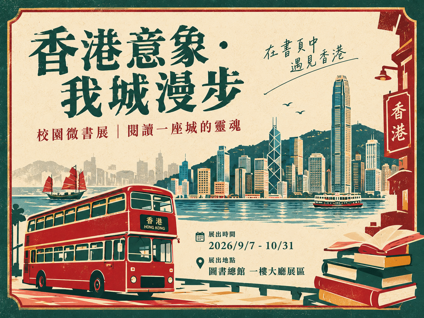 主題微書展｜香港意象 我城漫步：閱讀一座城的靈魂